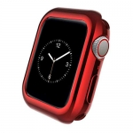 Чехол для Apple Watch 38 mm глянцевый TPU Silicone 0.6mm Red