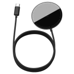 Беспроводное зарядное устройство Baseus Simple Mini Magnetic Wireless Charger(suit for IP12 with Type-C cable 1.5m) Black (WXJK-F01)