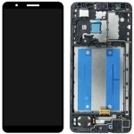Дисплей для Samsung A013F Galaxy A01 Core + touchscreen, черный, с передней панелью, оригинал, сервисная упаковка, GH82-23561A