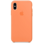 Силиконовый чехол для iPhone X/XS Apple Silicone Case Papaya