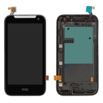 Дисплей для HTC Desire 310 + touchscreen, черный, 128 x 63,5 mm, с передней панелью серебристого цвета