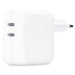 Зарядное устройство Apple USB-C+C Power Adapter 35W (MNWP3) EU (Copy, in box)