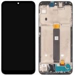 Дисплей для Motorola XT2025 Moto E6 Plus + touchscreen, черный,  с передней панелью
