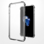 Силиконовый чехол для iPhone 7/8/ SE 2020 TPU ShockProof Picture прозрачный черный