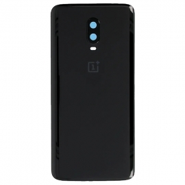 Задняя крышка OnePlus 6T A6013, черная, Midnight Black, оригинал (Китай) + стекло камеры