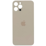 Задняя крышка для iPhone 12 Pro Max, золотистая,  с большими отверстиями под окошки камер