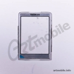 Стекло корпуса Nokia 6270, серебристое, пластик