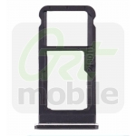 Держатель Sim-карты и карты памяти для Nokia 6.1 Dual Sim, черный, на две Sim-карты