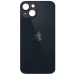 Задняя крышка для iPhone 14 Plus, черная, Midnight, с большими отверстиями под окошки камер, копия высокого качества