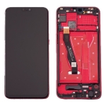Дисплей для Honor 8X /9X Lite + touchscreen, черный , с передней панелью красного цвета