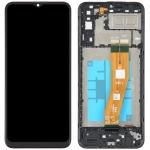 Дисплей для Samsung A042F Galaxy A04e + touchscreen, черный, оригинал (Китай) с передней панелью