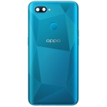 Задняя крышка Oppo A12, синяя + стекло камеры