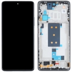 Дисплей для Xiaomi 11T/11T Pro + touchscreen, черный, Amoled, оригинал (Китай) переклеено стекло, с передней панелью серебристого цвета, Moonlight White, Celestial Blue