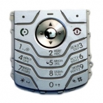 Клавиатура Motorola L6, серебристая, с русскими буквами