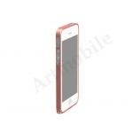 Бампер на iPhone 5/5S/SE, металлический, Cross Metal Bumper, на винтах, светло-розовый, 0,7mm