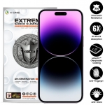 Защитная пленка для iPhone 14 Pro Max/15 Plus, матовая, противоударная, 2.5D, 7H, Extreme Shock Eliminator, Matte Series, 4th Generation, X-One