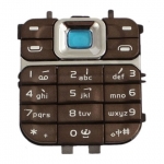 Клавиатура Nokia 7360, коричневая, с русскими буквами