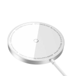 Беспроводное зарядное устройство Baseus Simple Mini3 Magnetic Wireless Charger 15W Silver (CCJJ040012)
