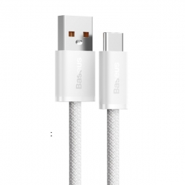 Кабель Baseus Dynamic Series Fast Charging Data Cable USB to Type-C 100W 1m White