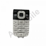 Клавиатура Nokia 2760, черно-серебристая, с русскими буквами