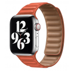 Ремешок для Apple Watch 42/44mm Leather Link Orange