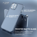 Противоударный чехол для iPhone 13 Dropguard Matte Glass Матовое стекло черное