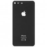 Задняя крышка для iPhone 8 Plus, черная, Space Gray, в комплекте стекло камеры, оригинал (Китай)