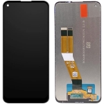 Дисплей для Samsung A115U Galaxy A11/A115A, версия USA 159.5 mm + touchscreen, черный, копия хорошего качества (In-Cell)