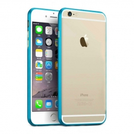 Бампер для iPhone 6/6S 0,7mm голубой
