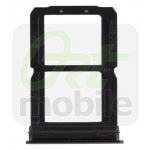 Держатель Sim-карты для OnePlus 6 A6003, черный, Midnight Black, на две Sim-карты