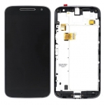 Дисплей для Motorola XT1620 Moto G4/XT1621/XT1622/XT1624/XT1625/XT1626 + touchscreen, черный, с передней панелью