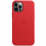 Кожаный чехол для iPhone 12 / 12 Pro Apple Leather Case with MagSafe Red