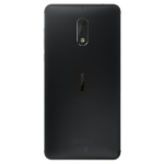 Задняя крышка Nokia 6 , черная, Matte Black, оригинал (Китай) + стекло камеры