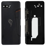 Задняя крышка Asus ROG Phone 2 ZS660KL, черная, Glossy Black, оригинал (Китай) + стекло камеры