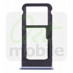 Держатель Sim-карты и карты памяти для Nokia 6.1 Dual Sim, синий, на две Sim-карты