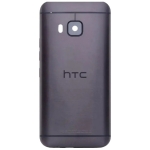 Задняя крышка HTC One M9, серая, Gunmetal Gray, оригинал (Китай) + стекло камеры