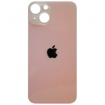 Задняя крышка для iPhone 13, розовая, с большими отверстиями под окошки камер, оригинал (Китай)