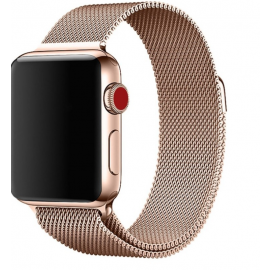 Ремешок для Apple Watch 42/44mm Milanese Loop Band Pink Gold