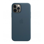 Кожаный чехол для iPhone 12 mini Apple Leather Case with MagSafe Baltic Blue
