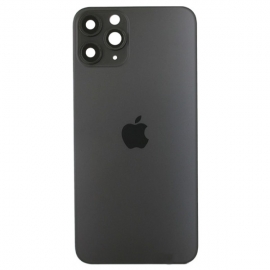 Задняя крышка для iPhone 11 Pro Max, серая, Matte Space Gray, в комплекте стекло камеры, оригинал (Китай)