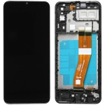 Дисплей для Samsung A042F Galaxy A04e + touchscreen, черный, копия хорошего качества, с передней панелью