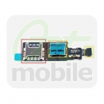 Разъем Sim-карты и карты памяти для Samsung G800H Galaxy S5 mini, со шлейфом, на 1 Sim-карту