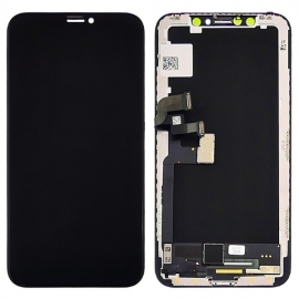 Дисплей для iPhone X + touchscreen, черный, OLED, OEM Hard, GX NEW