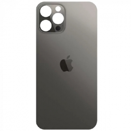 Задняя крышка для iPhone 12 Pro Max, серая, Graphite,  с большими отверстиями под окошки камер, оригинал (Китай)