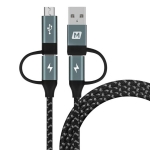 Кабель Momax OneLink 4 in 1 Type-C to Micro-USB/ Type-C to USB PD Cable 1.2m (DC12D)