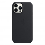 Кожаный чехол для iPhone  13 Apple Leather Case with MagSafe (анимация) Midnight