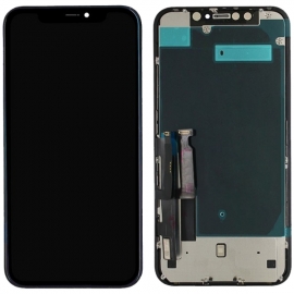 Дисплей для iPhone XR + touchscreen, черный, оригинал  (Китай) переклеено стекло