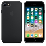Силиконовый чехол для iPhone 7/8/ SE 2020 Apple Silicone Case Black