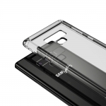 Силиконовый чехол для Samsung Galaxy Note 9 Baseus Safety Airbags Case Прозрачный черный