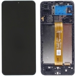 Дисплей для Samsung A125F Galaxy A12/A127F/M127F + touchscreen, черный,  с передней панелью, SM-A125F_REV0.1 FPC6509-1
